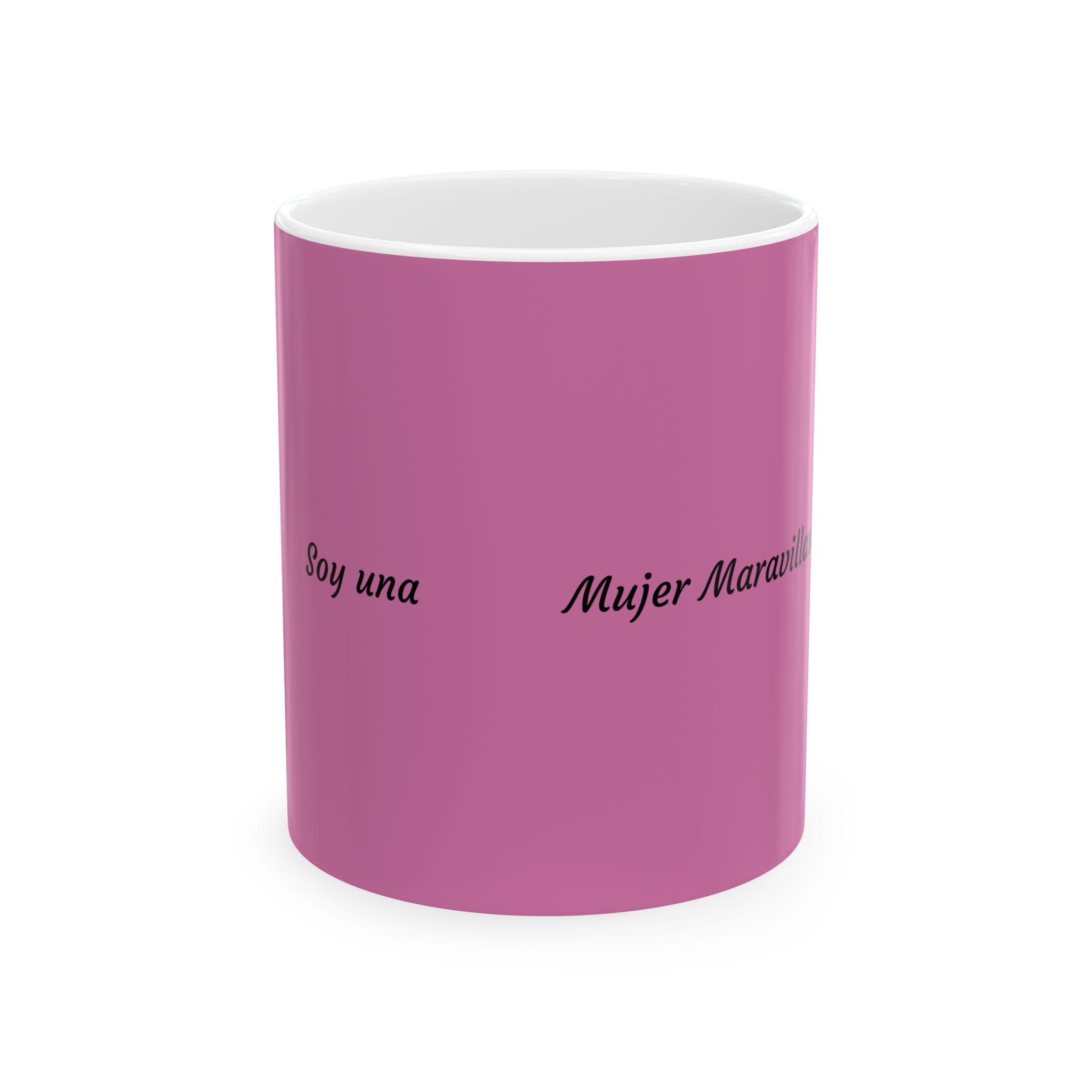Soy una Mujer Maravilla Mug | Pink Ceramic Coffee Cup