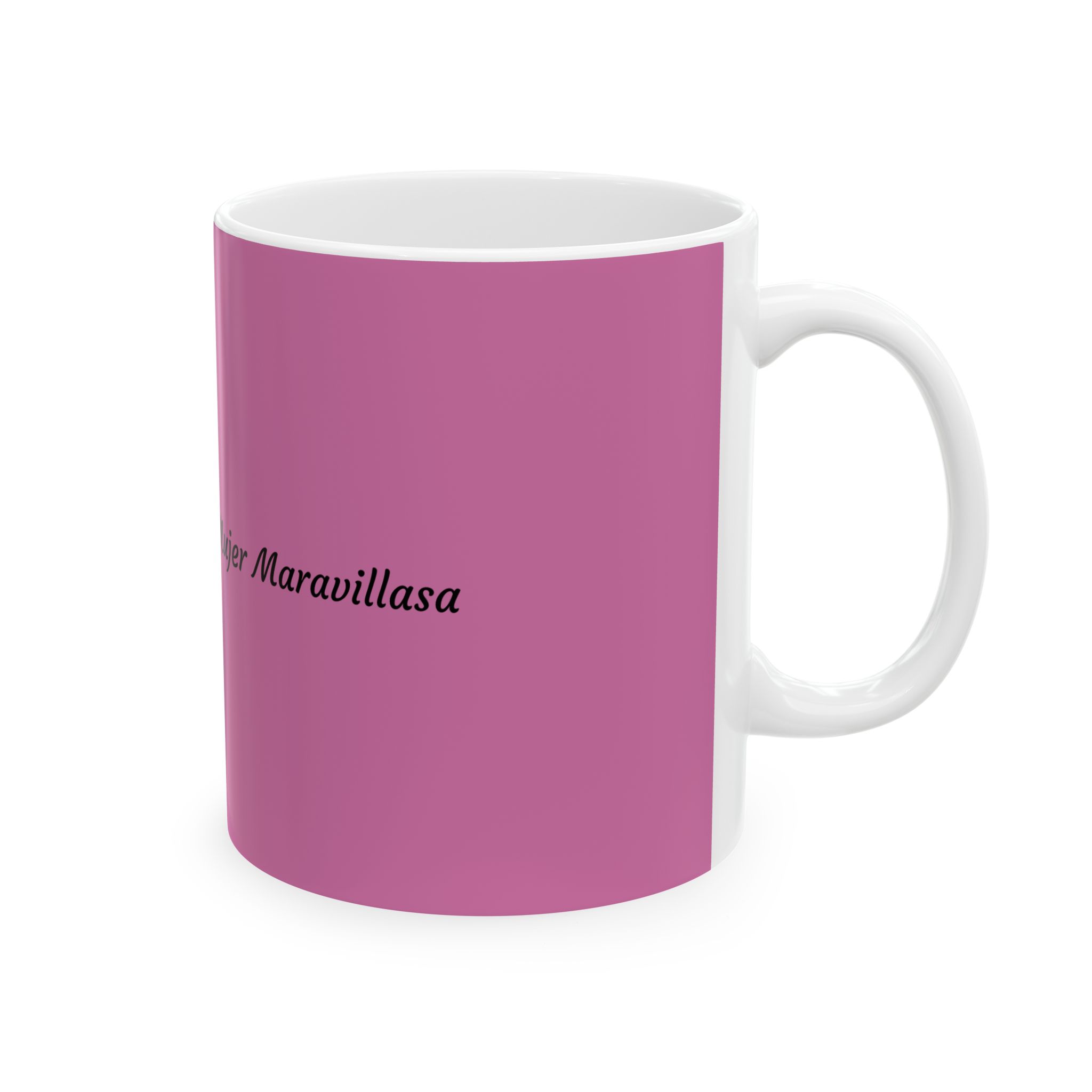 Soy una Mujer Maravilla Mug | Pink Ceramic Coffee Cup - Image 4